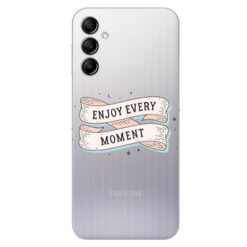 Samsung A14 5G Enjoy Every Moment 2 Transparent Silicone TPU Θήκη