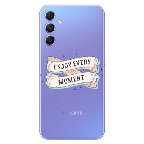 Samsung A34 Enjoy Every Moment 2 Transparent Silicone TPU Θήκη