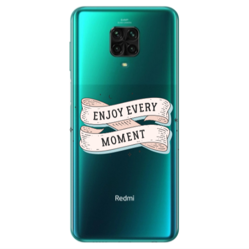 Xiaomi Redmi Note 9S Enjoy Every Moment 2 Transparent Silicone TPU Θήκη