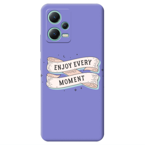 Xiaomi Redmi Note 12 Pro 5G Enjoy Every Moment 2 Purple Colored Silicone TPU Θήκη