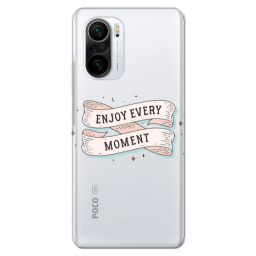 Xiaomi Poco F3 Enjoy Every Moment 2 Transparent Silicone TPU Θήκη