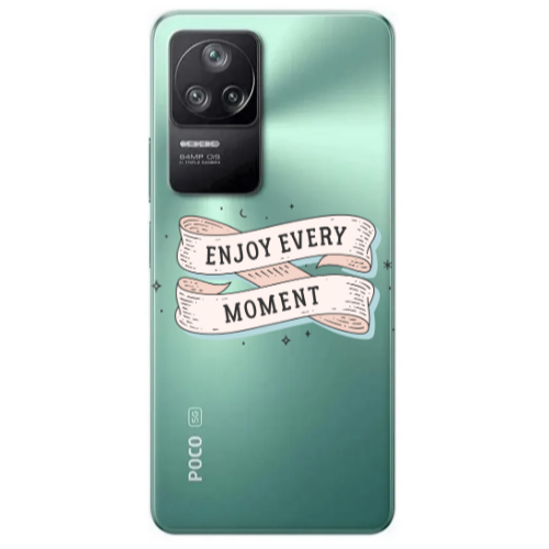 Xiaomi Poco F4 Enjoy Every Moment 2 Transparent Silicone TPU Θήκη