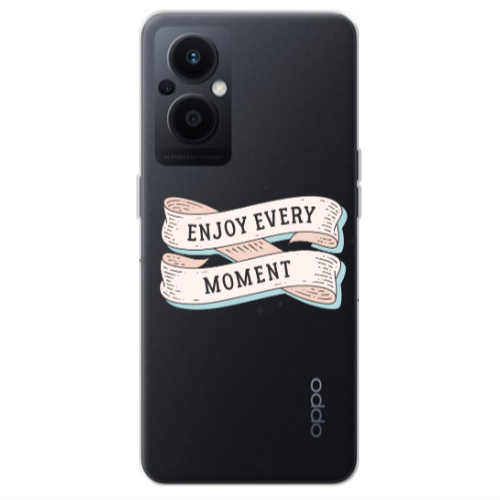 Oppo Reno 7 Lite Enjoy Every Moment 2 Transparent Silicone TPU Θήκη