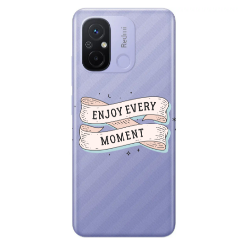 Xiaomi Redmi 12C Enjoy Every Moment 2 Transparent Silicone TPU Θήκη