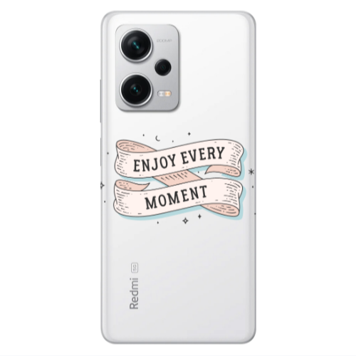 Xiaomi Redmi Note 12 5G Enjoy Every Moment 2 Transparent Silicone TPU Θήκη