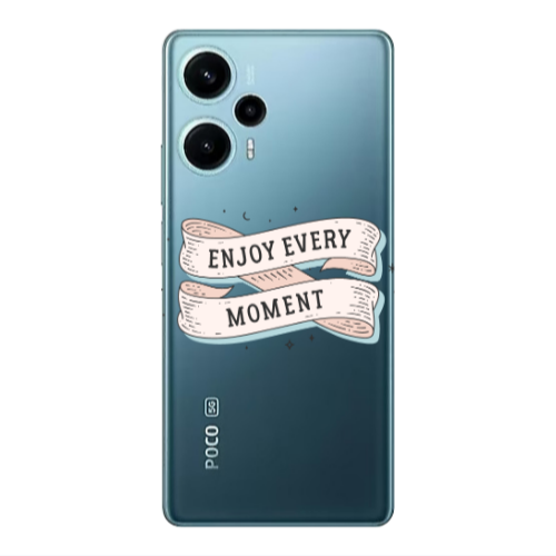 Xiaomi Poco F5 Enjoy Every Moment 2 Transparent Silicone TPU Θήκη