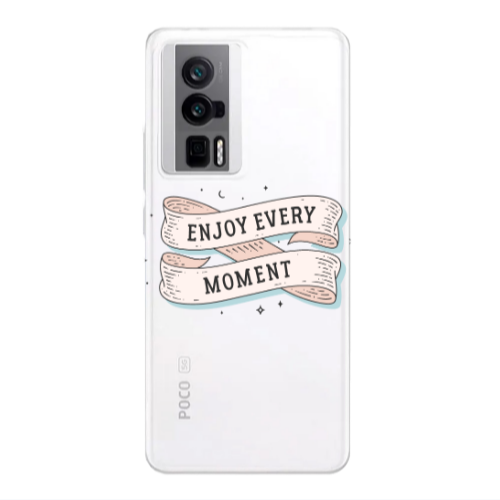 Xiaomi Poco F5 Pro Enjoy Every Moment 2 Transparent Silicone TPU Θήκη