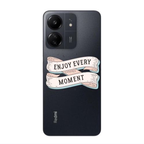 Xiaomi Redmi 13C Enjoy Every Moment 2 Transparent Silicone TPU Θήκη