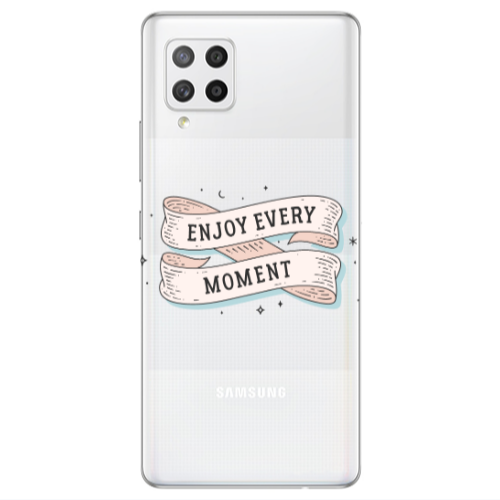 Samsung A42 5G Enjoy Every Moment 2 Transparent Silicone TPU Θήκη