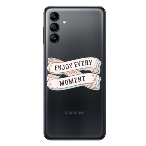Samsung A13 5G Enjoy Every Moment 2 Transparent Silicone TPU Θήκη