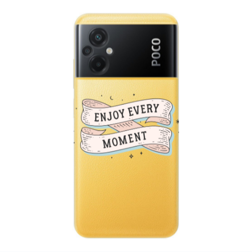 Xiaomi Poco M5 Enjoy Every Moment 2 Transparent Silicone TPU Θήκη