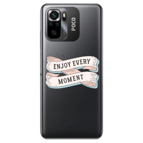 Xiaomi Poco M5 s Enjoy Every Moment 2 Transparent Silicone TPU Θήκη