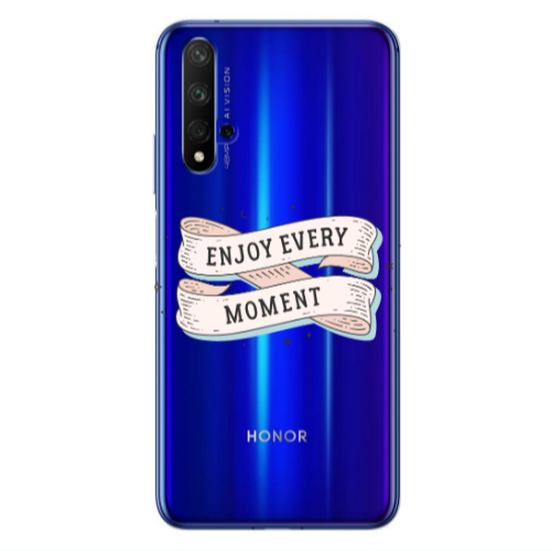 Huawei Nova 5 T Enjoy Every Moment 2 Transparent Silicone TPU Θήκη