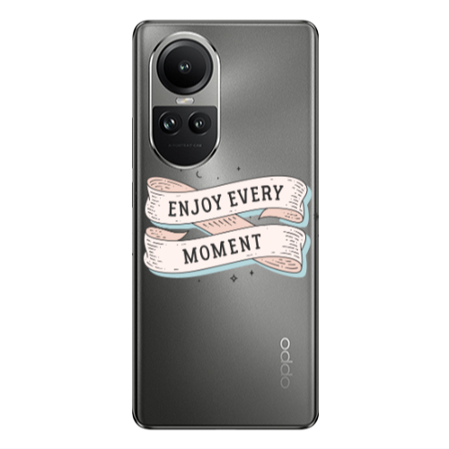 Oppo Reno10 5G Enjoy Every Moment 2 Transparent Silicone TPU Θήκη