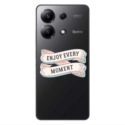 Xiaomi Redmi Note 13 4G Enjoy Every Moment 2 Transparent Silicone TPU Θήκη