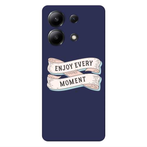 Xiaomi Redmi Note 13 4G Enjoy Every Moment 2 Dark blue Colored Silicone TPU Θήκη
