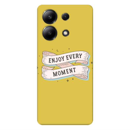 Xiaomi Redmi Note 13 4G Enjoy Every Moment 2 Yellow Colored Silicone TPU Θήκη