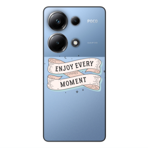 Xiaomi Poco M6 Pro 4G Enjoy Every Moment 2 Transparent Silicone TPU Θήκη