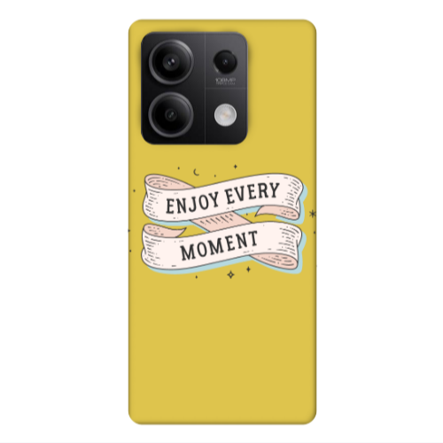 Xiaomi Redmi Note 13Pro 5G Enjoy Every Moment 2 Yellow Colored Silicone TPU Θήκη