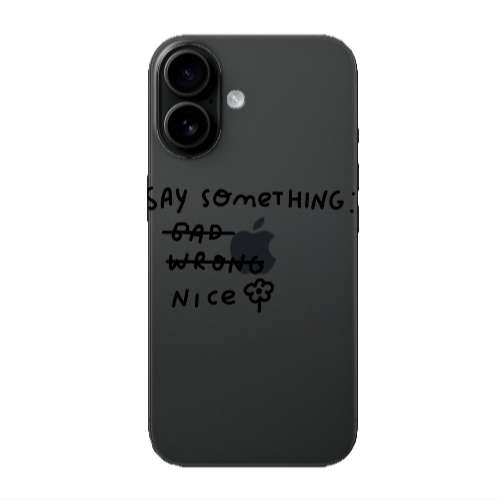 Apple Iphone 16 plus Say Something Transparent Silicone TPU Θήκη