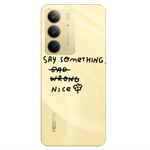 Realme C 75 Say Something Transparent Silicone TPU Θήκη