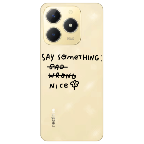 Realme C61 Say Something Transparent Silicone TPU Θήκη