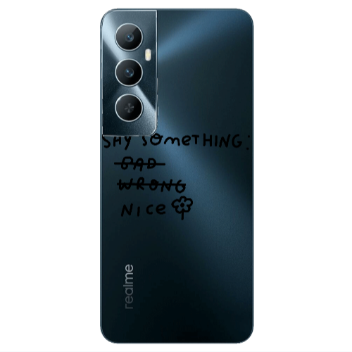 Realme C65 Say Something Transparent Silicone TPU Θήκη