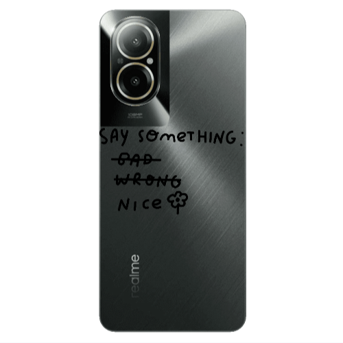 Realme C67 Say Something Transparent Silicone TPU Θήκη
