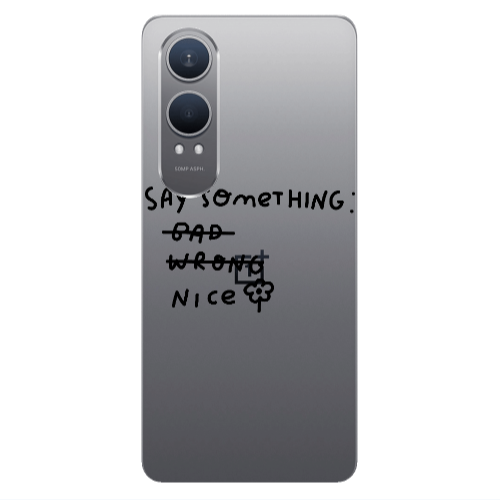 Oneplus Nord Ce 4 lite Say Something Transparent Silicone TPU Θήκη