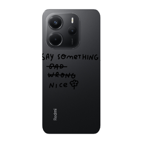 Xiaomi Redmi Note 14 Say Something Transparent Silicone TPU Θήκη