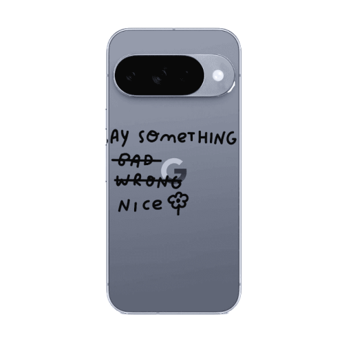 Google Pixel 10 Say Something Transparent Silicone TPU Θήκη