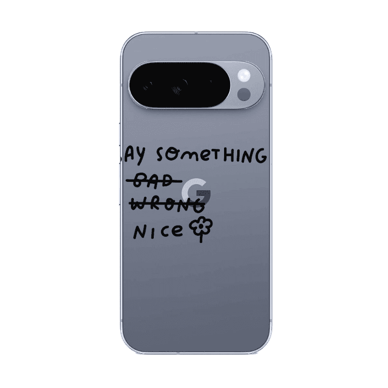 Google Pixel 10 Pro XL Say Something Transparent Silicone TPU Θήκη