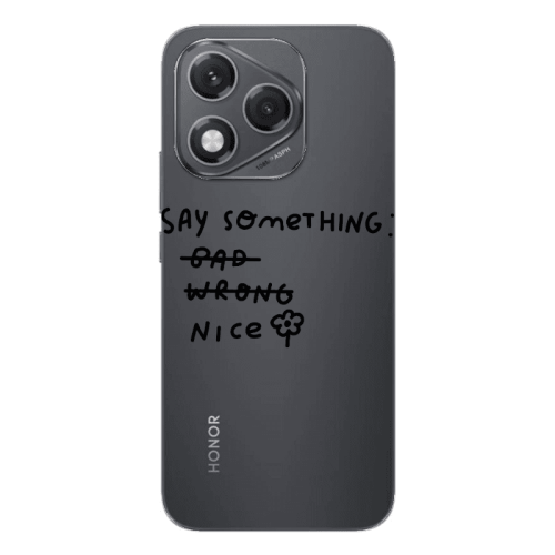 Honor 400 Lite Say Something Transparent Silicone TPU Θήκη