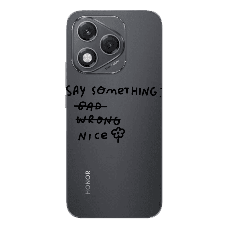 Honor 400 Lite Say Something Transparent Silicone TPU Θήκη