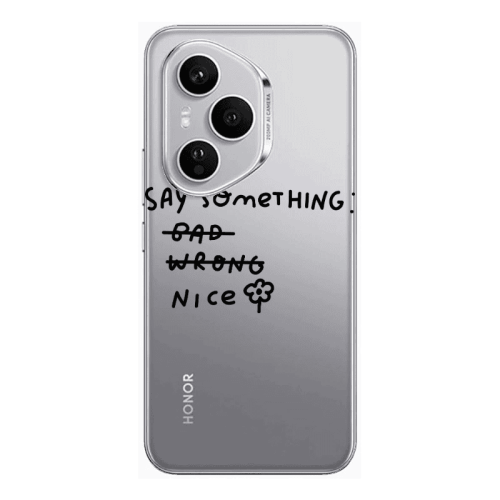 Honor Magic 400 Pro Say Something Transparent Silicone TPU Θήκη
