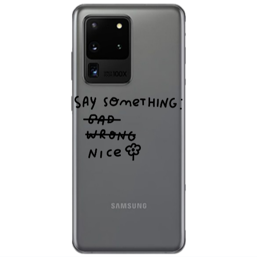 Samsung S20 Ultra Say Something Transparent Silicone TPU Θήκη