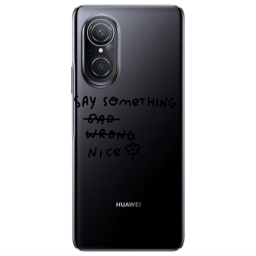 Huawei Nova 9 SE Say Something Transparent Silicone TPU Θήκη
