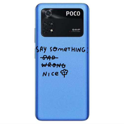 Xiaomi Poco M4 Pro 4G Say Something Transparent Silicone TPU Θήκη
