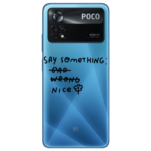 Xiaomi Poco X4 Pro Say Something Transparent Silicone TPU Θήκη