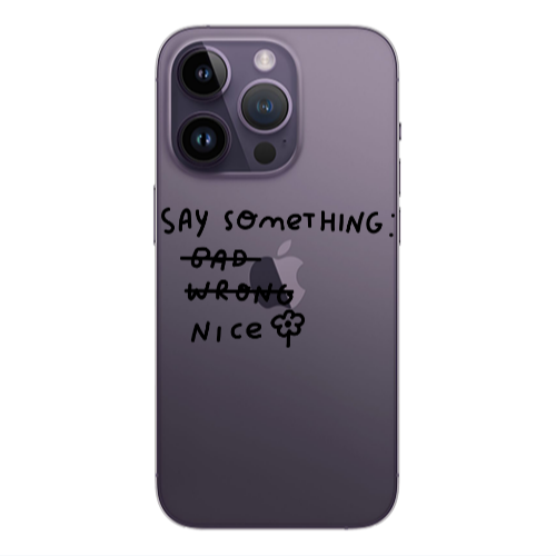 Apple iPhone 14 Pro  Say Something Transparent Silicone TPU Θήκη