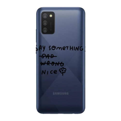 Samsung A03S Say Something Transparent Silicone TPU Θήκη