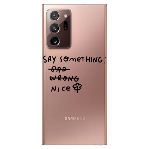 Samsung Note 20 Ultra Say Something Transparent Silicone TPU Θήκη