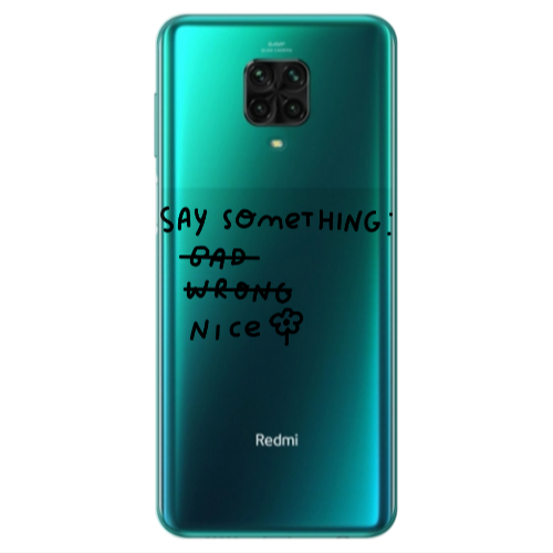 Xiaomi Redmi Note 9S Say Something Transparent Silicone TPU Θήκη
