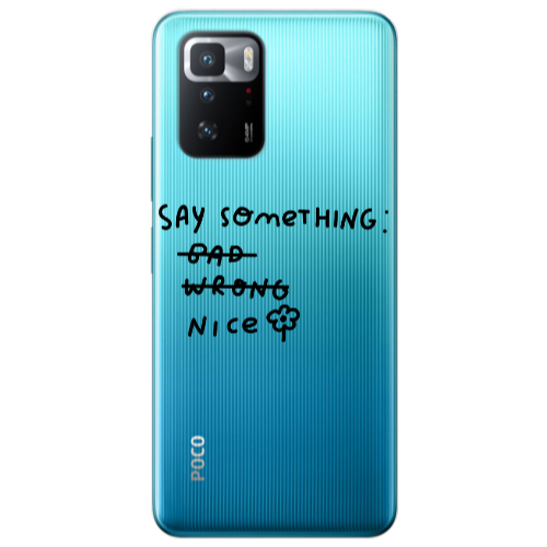 Xiaomi Poco X3 GT Say Something Transparent Silicone TPU Θήκη
