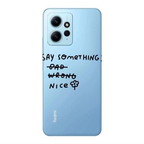 Xiaomi Redmi Note 12 4G Say Something Transparent Silicone TPU Θήκη