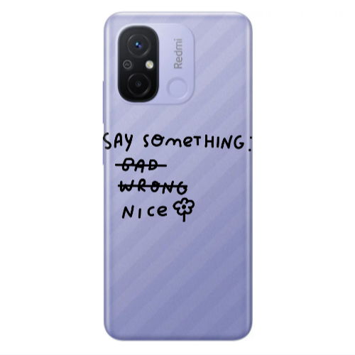 Xiaomi Redmi 12C Say Something Transparent Silicone TPU Θήκη