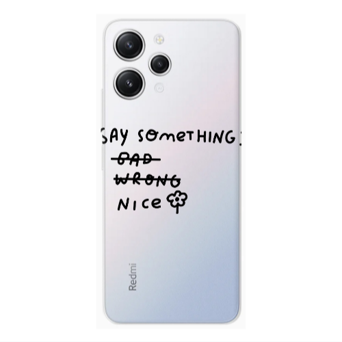 Xiaomi Redmi 12 Say Something Transparent Silicone TPU Θήκη