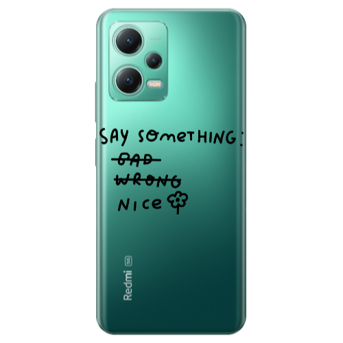 Xiaomi Redmi Note 12 Pro Plus 5G Say Something Transparent Silicone TPU Θήκη