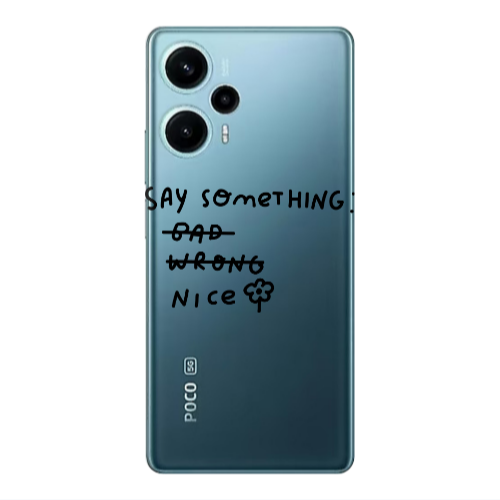 Xiaomi Poco F5 Say Something Transparent Silicone TPU Θήκη