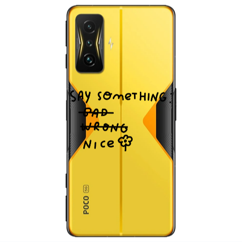 Xiaomi Poco F4 Gt Say Something Transparent Silicone TPU Θήκη
